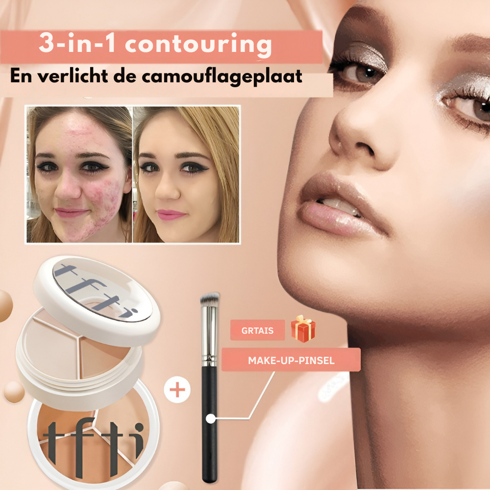 LumePerfect  - 100G  3-In-1 Concealer-Palette | 50% KORTING
