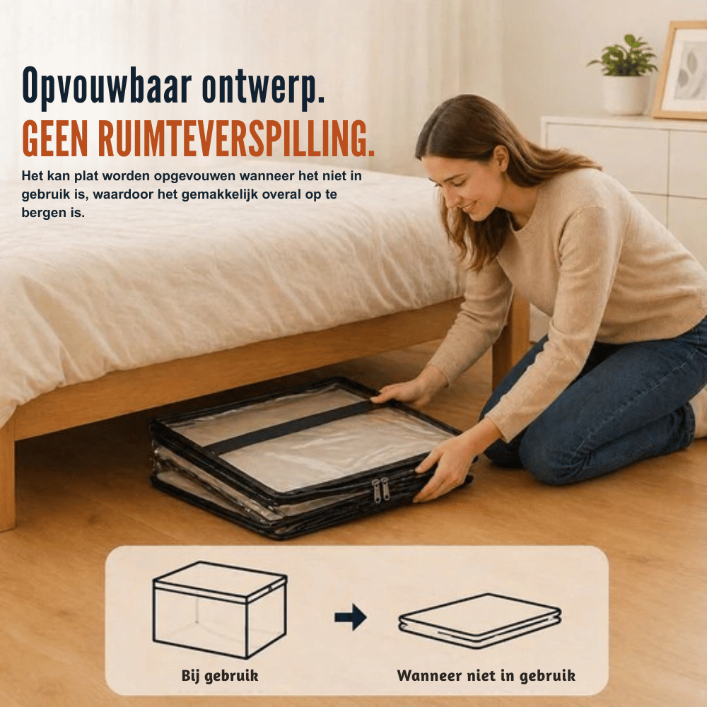 ClearNest — Transparante Opbergtassen | 1+2 GRATIS