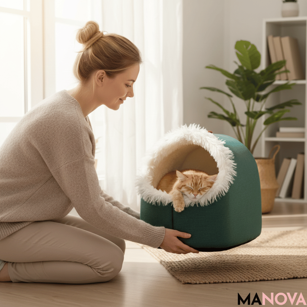 CozyCave – Kattenknuffelgrot | 50% KORTING