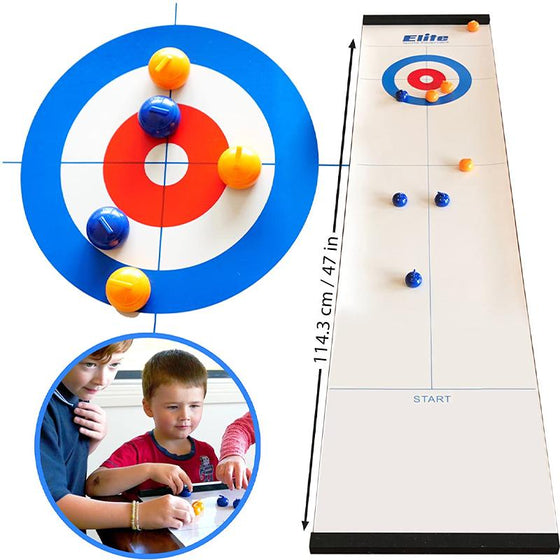 🎅Vier Kerstmis💯2025 Nieuw Tafel Curling Spel voor het Hele Gezin