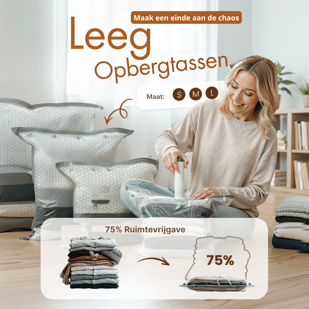 SpaceSavvy — Compressie Reisset | 50% KORTING