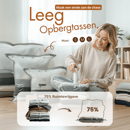 SpaceSavvy — Compressie Reisset | 50% KORTING