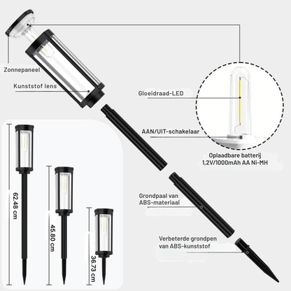 SolaraLuxe — Solar Tuinverlichting |  50% KORTING