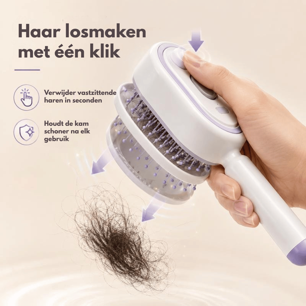 LushVibe — Ontwarringsborstel met hoofdhuidmassage | 50% KORTING