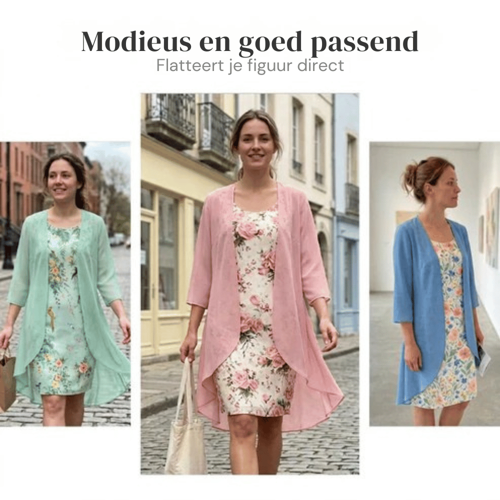 Olivia — Chiffon Tweedelige Damesset | 50% KORTING