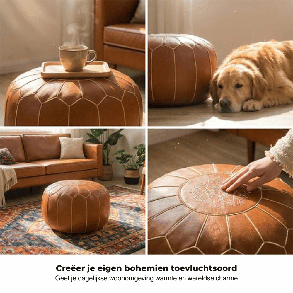Charmora — Stijlvolle Poef met Opbergruimte | 50% KORTING