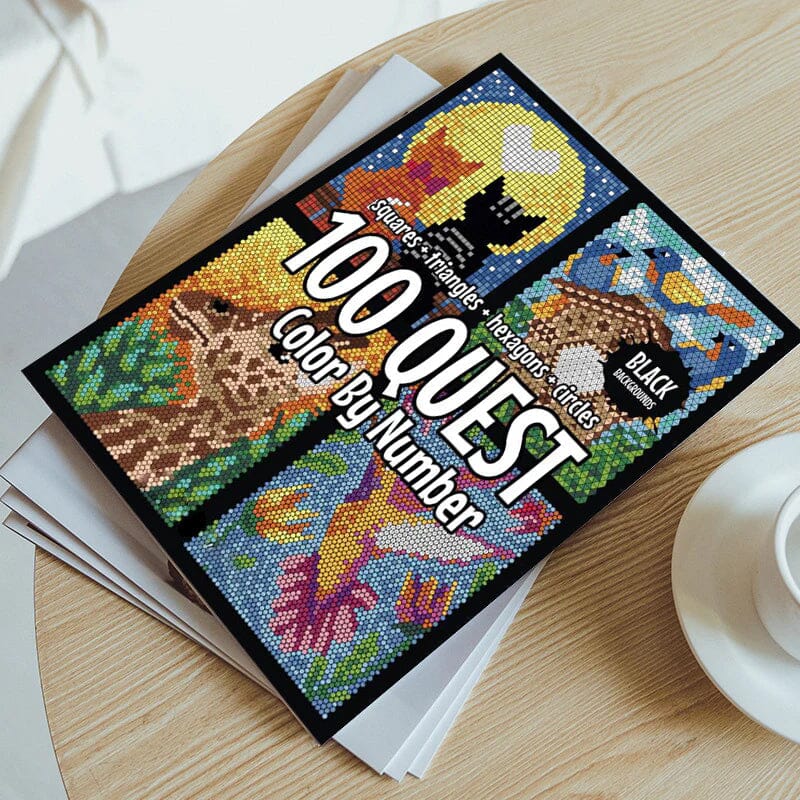 ArtMystery - 100 QUEST kleurboek met getallen | 50% KORTING