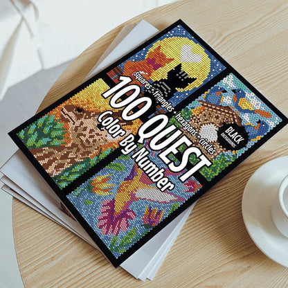 ArtMystery - 100 QUEST kleurboek met getallen | 50% KORTING