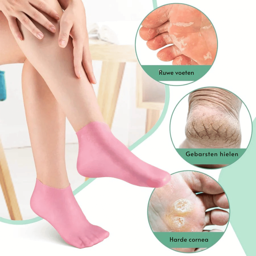 HyperSilk Set 4 paar — Hydraterende Voetsokken | 50% KORTING