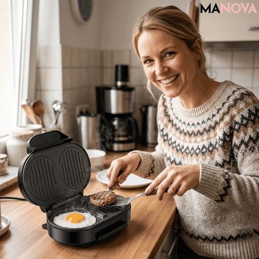 EmberGrill — Compacte ontbijtgrill | 50% KORTING