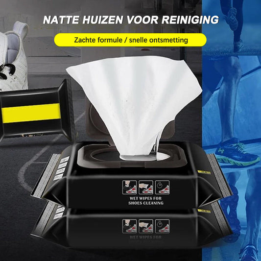 Professionele poetsschoenen vochtige doekjes