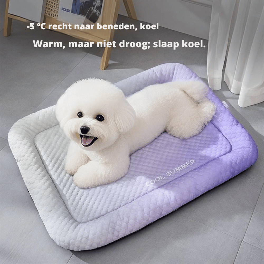 CoolPaw — IJs-Zijden Koelmat voor Huisdieren | 50% KORTING