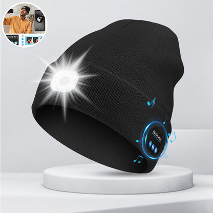 Warme winter Bluetooth muts met LED muziek