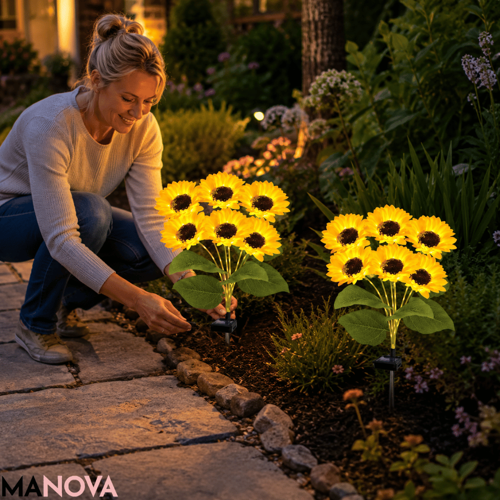 SunGlow — Solar-zonnebloemlampen | 1+1 GRATIS