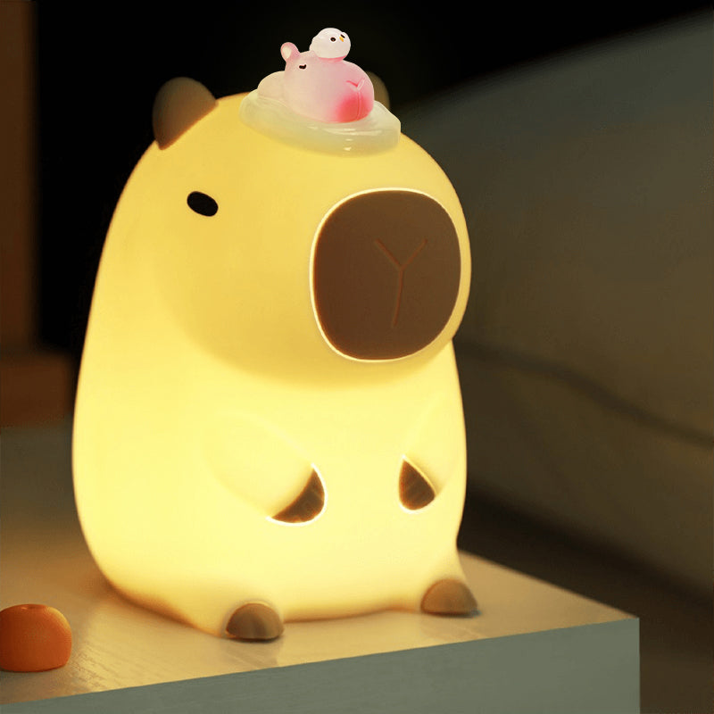 Capybara Squishy siliconen LED nachtlampje