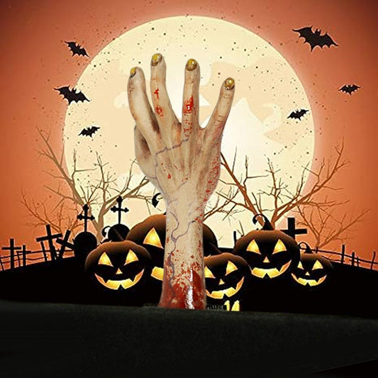 Halloween Ornamenten Enge Hand Bladwijzer
