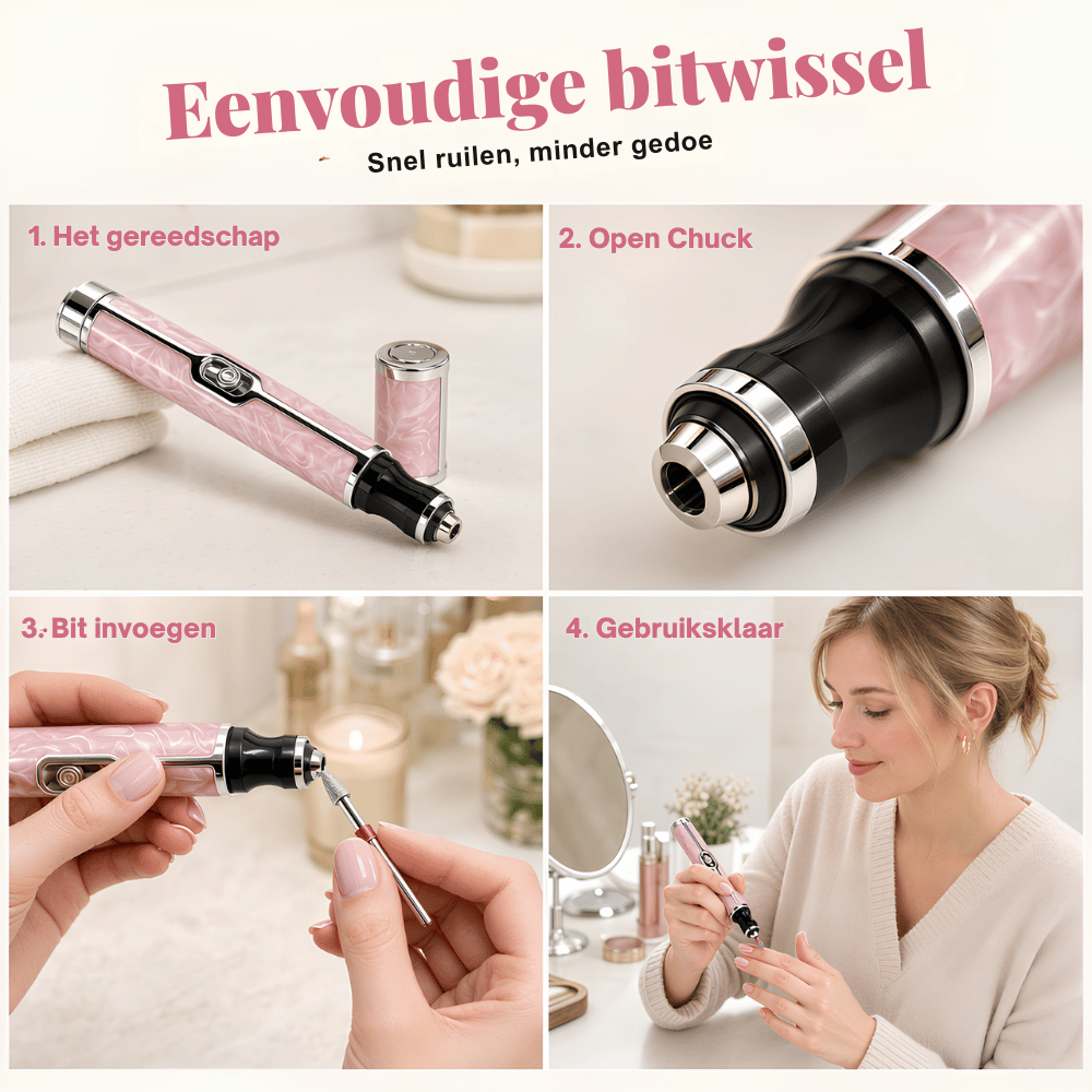 NailPro — Draadloze Nagelvormer | 50% KORTING