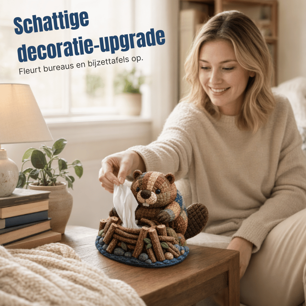 CraftyPaws — DIY Dieren Tissuebox Knutselpakket | 50% KORTING