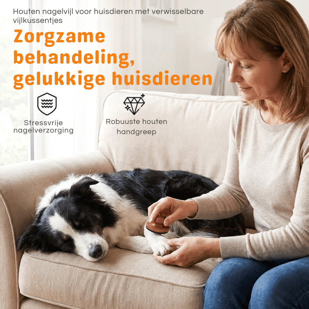 SereniPaw — Houten Nagelvijl voor Huisdieren | 1+1 GRATIS
