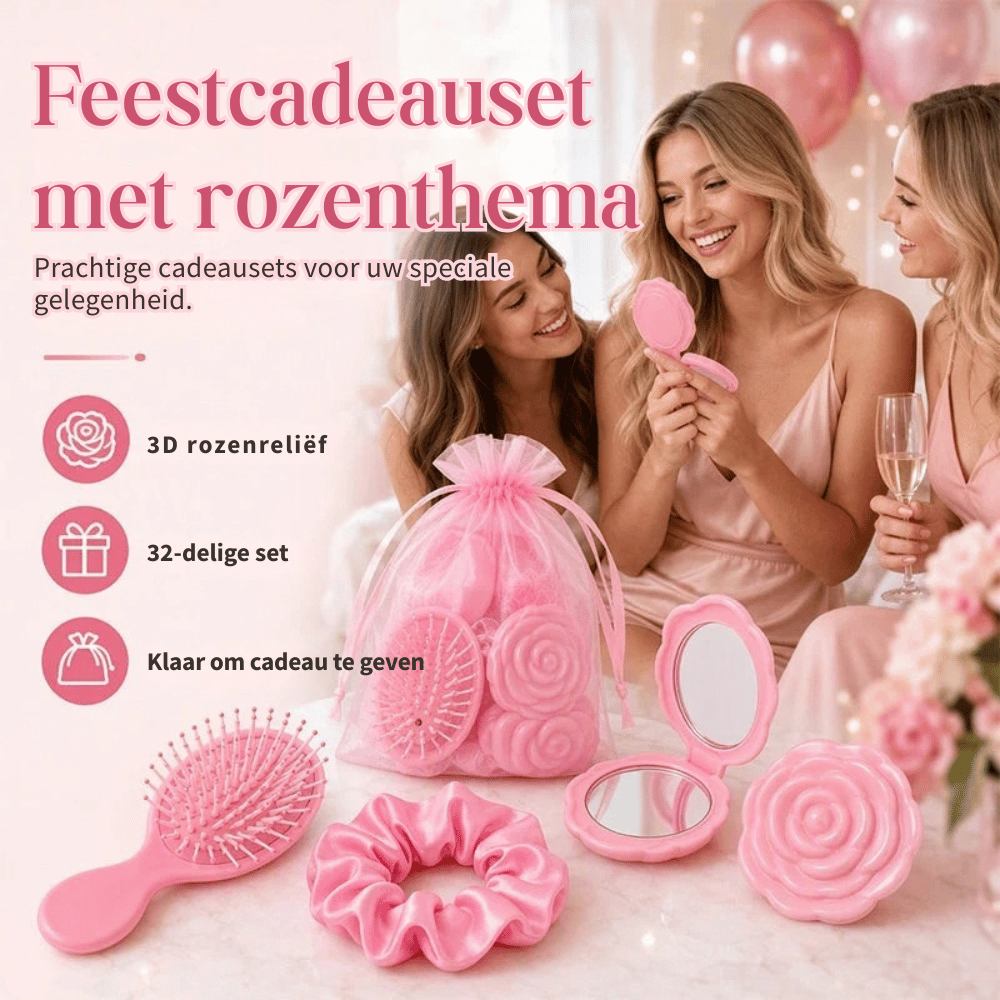 Rosabella — 32-delige Rozen Feestcadeauset | 50% KORTING