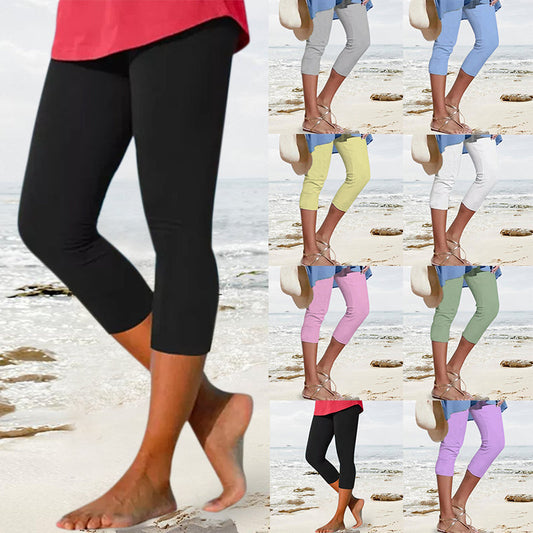 FlexShine™ – Knie-Lange Dames-Leggings met Buikcontrole & Zijdeachtig Comfort