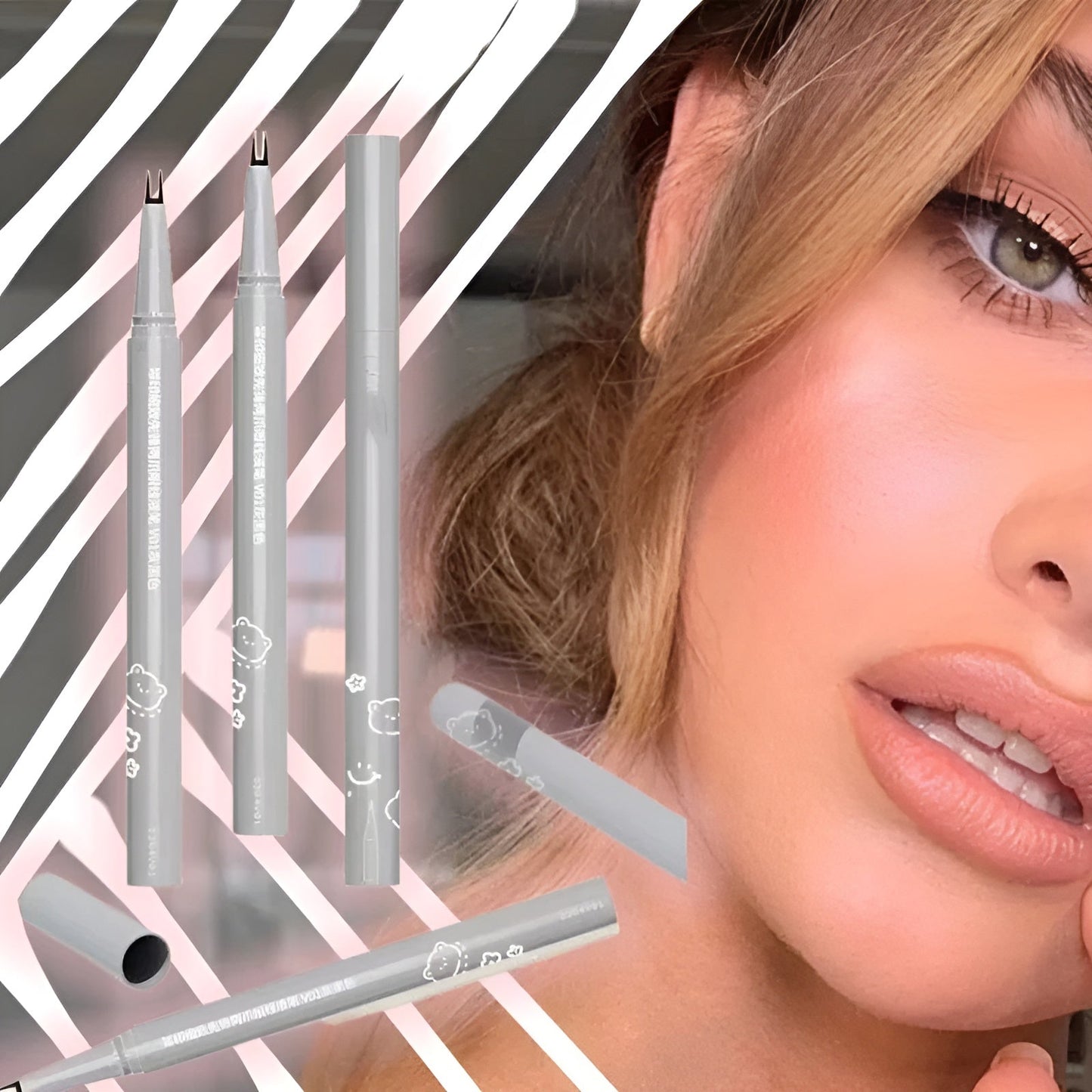 Dubbele punt onderste wimperpotlood