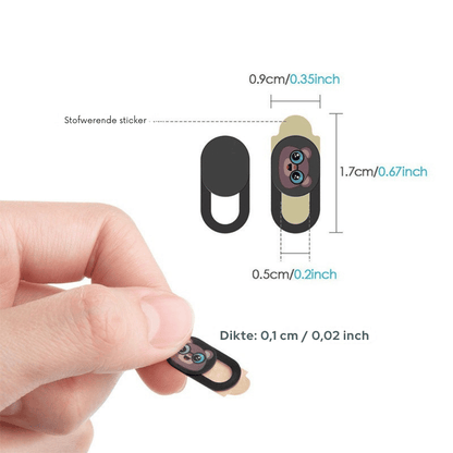 VeilGuard — Onzichtbare Cameraschuif Set van 3 | 1+1 GRATIS