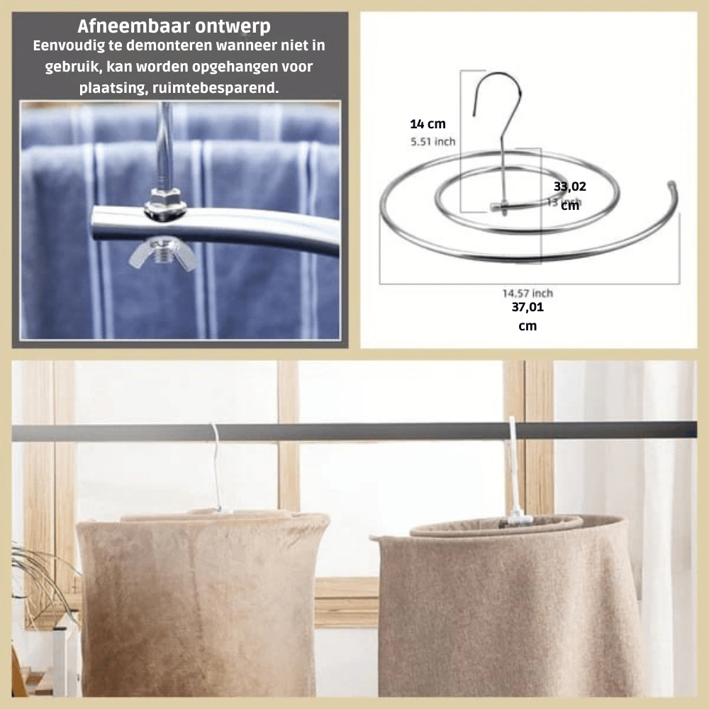 TurboDry - Sneller drogen en ruimte besparen met innovatief spiraalontwerp | 1+2 GRATIS