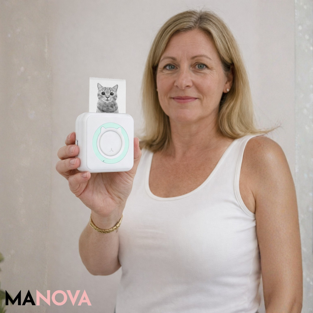 PocketPix – Slimme draadloze miniprinter | 50% KORTING