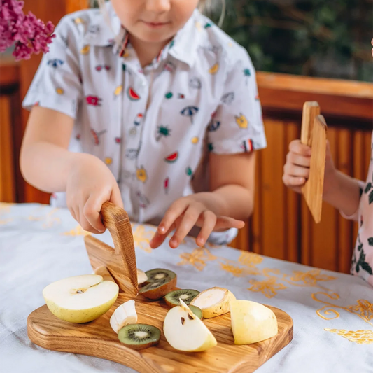 Montessori kindermesje (willekeurig patroon)