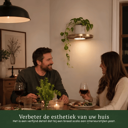 GlowingGold — LED Zwevend Plantenwandrek | 50% KORTING