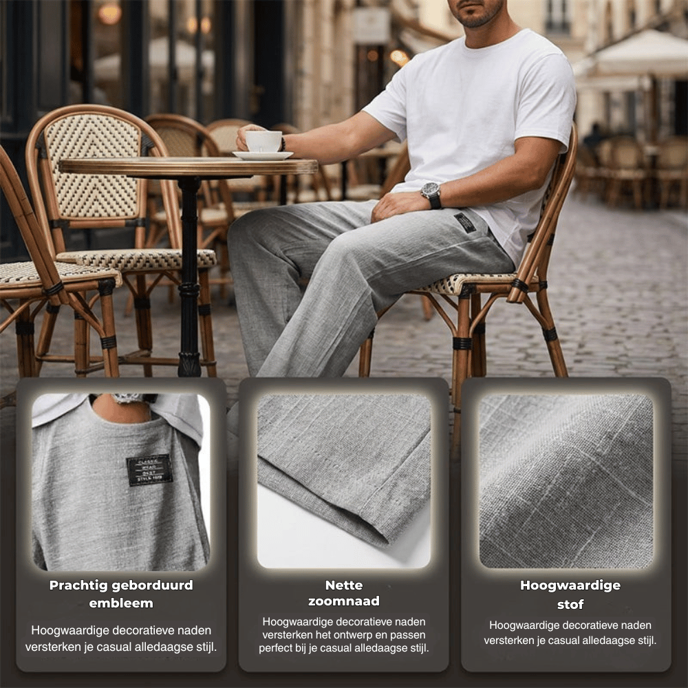 Ezra — Lichte Linnen Broek | 50% KORTING