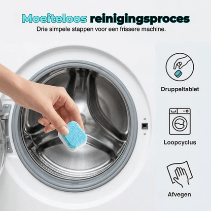 WasherRefresh 12 stuks — Wasmachine Reinigingstabletten | 1+2  doosGRATIS