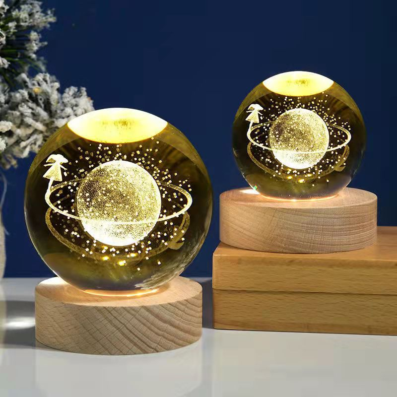 CrystalGlow -  3D kristallen bol | 50% KORTING