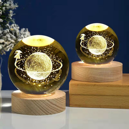 CrystalGlow -  3D kristallen bol | 50% KORTING