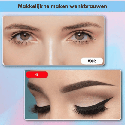 BrowMaster - Herbruikbare wenkbrauw | set 12 stuks | 50% KORTING
