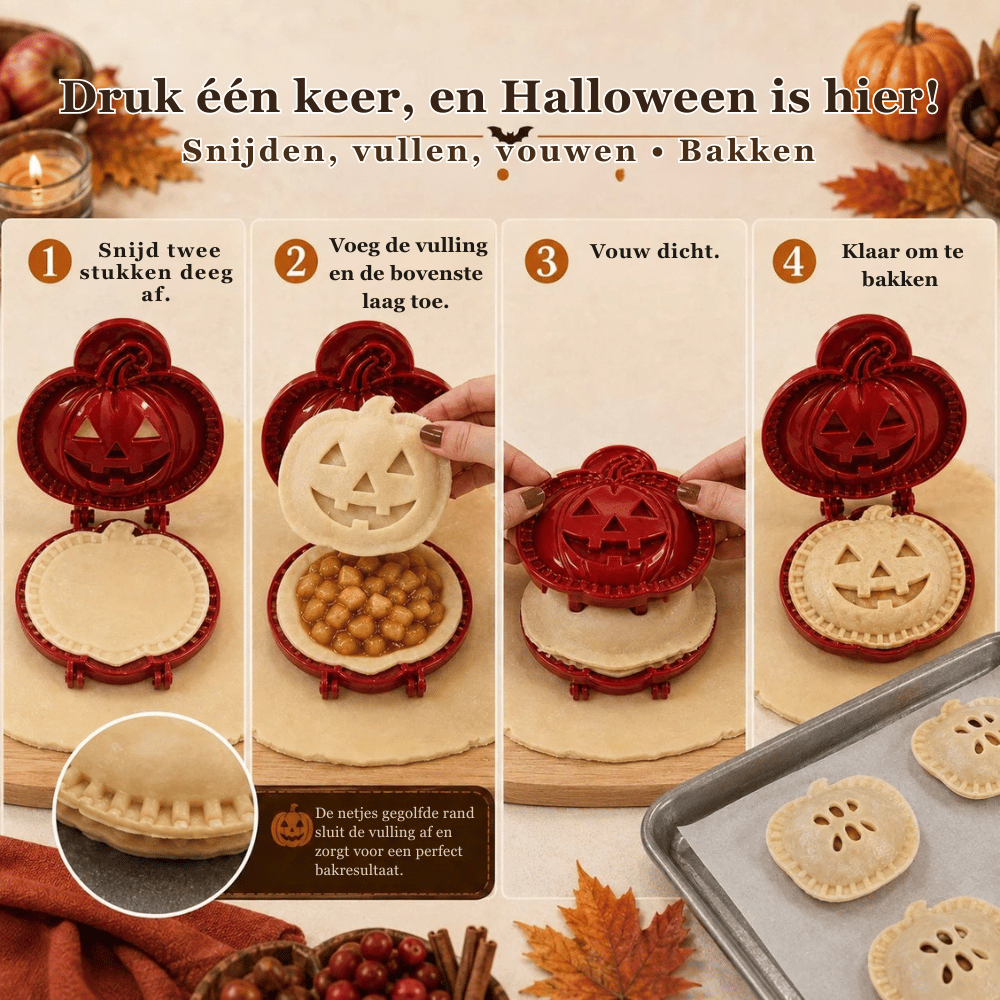 HalloWafel — Set van 3 Mini-Taartvormen | 50% KORTING