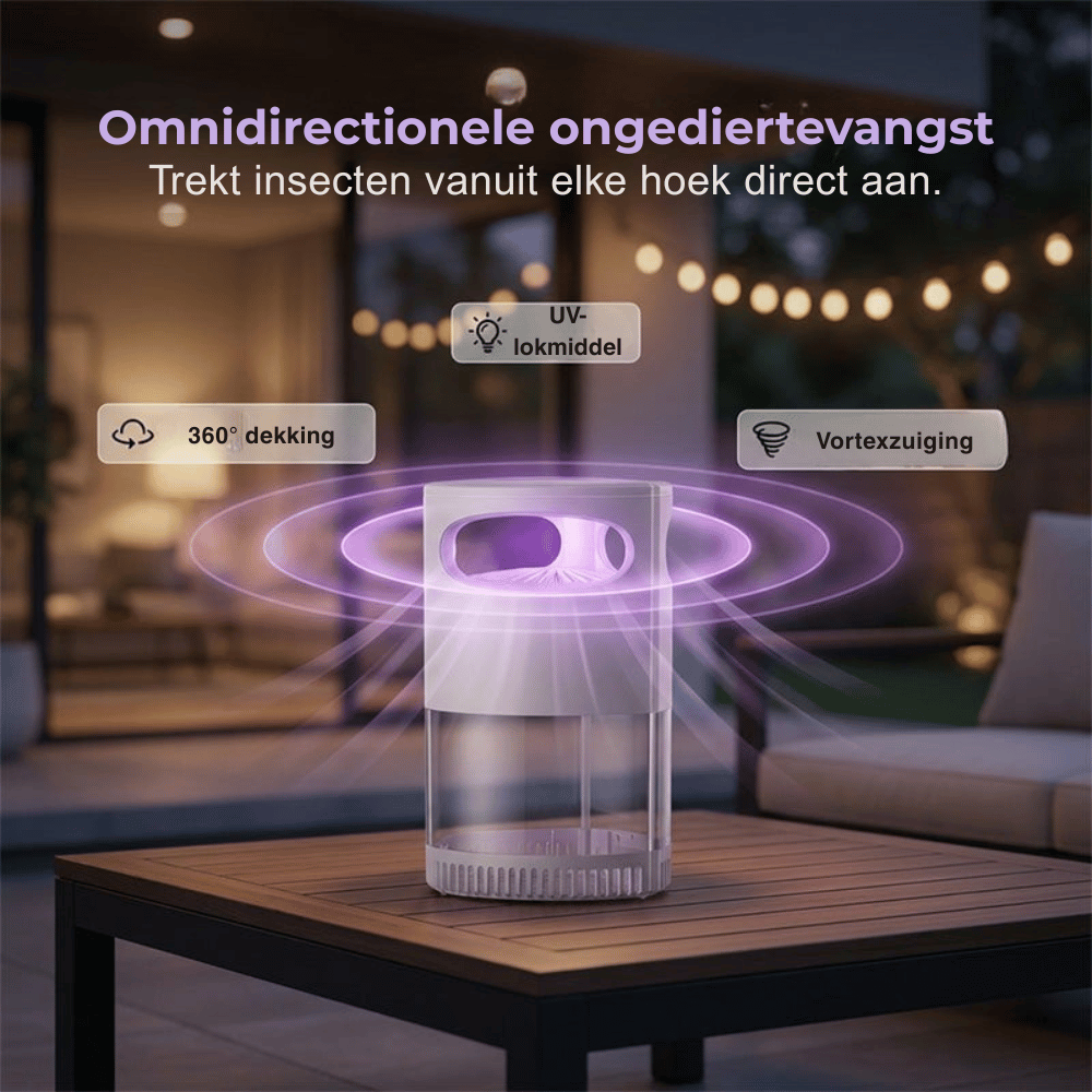 MugGuard — Stille Insectenvanger | 50% KORTING