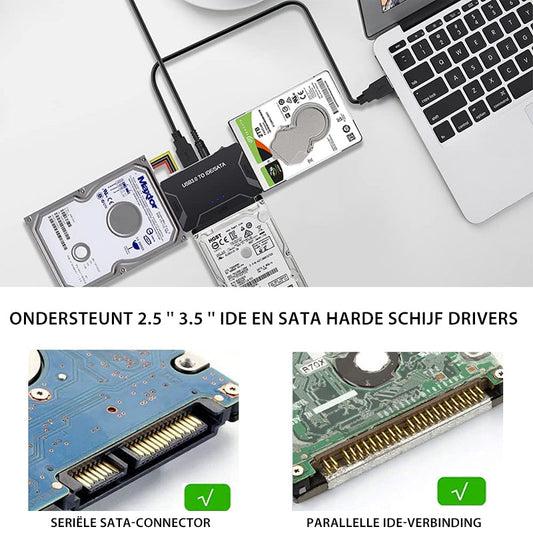 USB 3.0 Naar IDE / SATA-Adapter