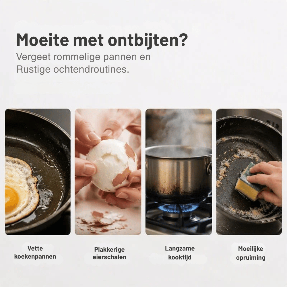 EggMaster — Magnetron Dubbele Eierstomer | 1+1 GRATIS