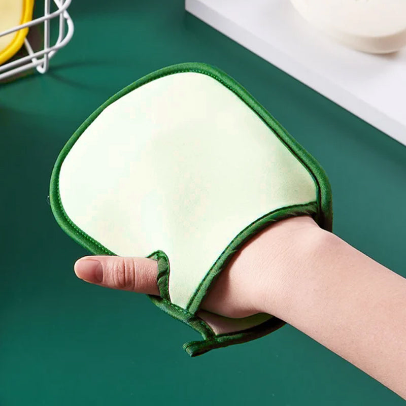 Superzachte exfoliërende badhandschoen