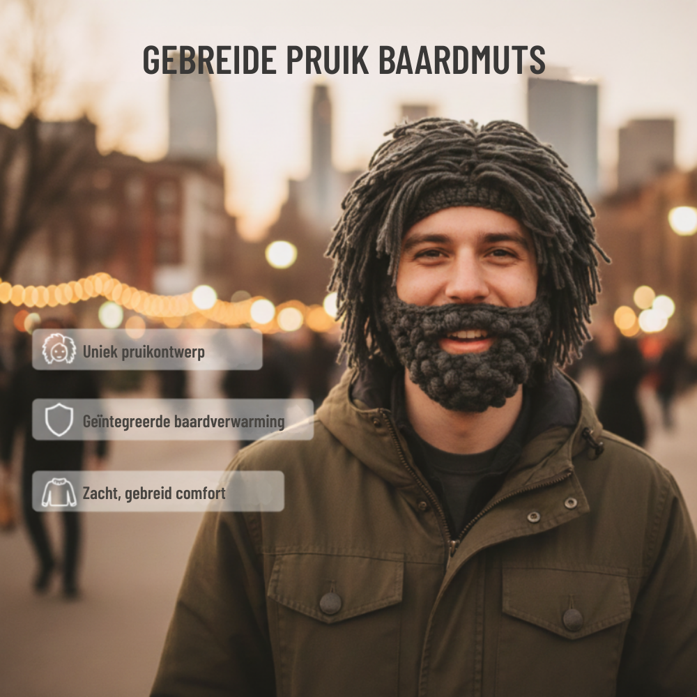 Ronan – Gebreide baardmuts stijl | 50% KORTING