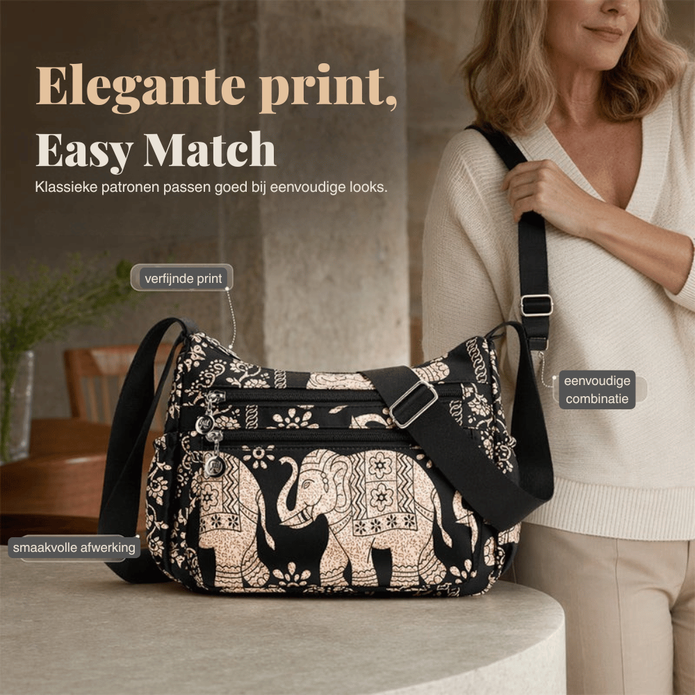 Alma — Elegante Nylon Schoudertas | 50% KORTING