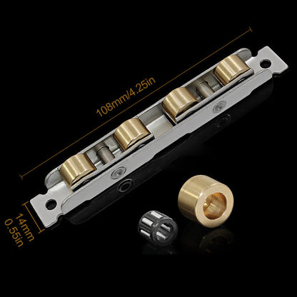 Poelie van roestvrij staal en koper (2 stuks)