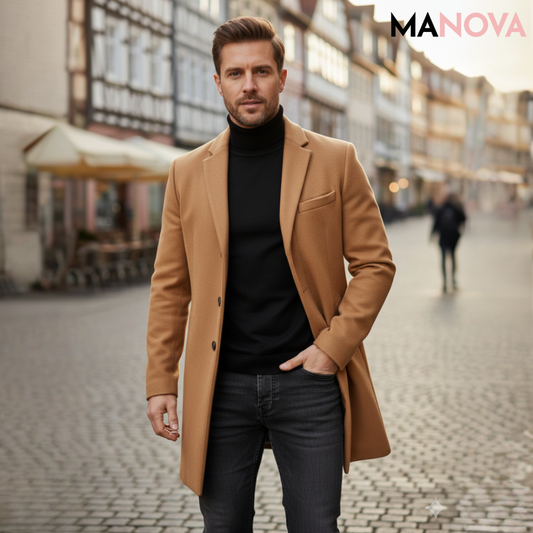 Thomas – Effen herenjas met knopen | 50% KORTING