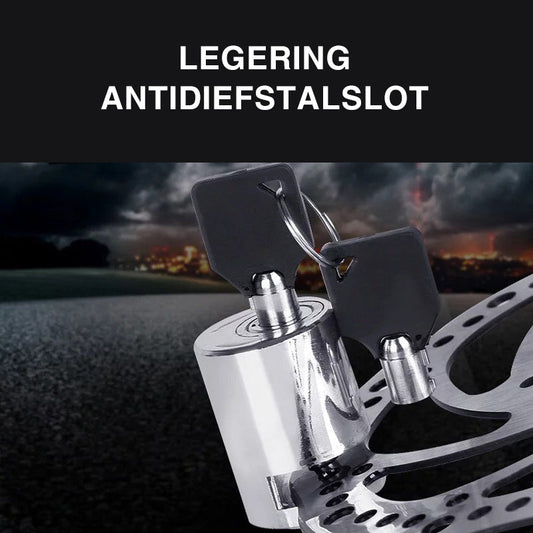 Antidiefstalslot voor motorfiets en fiets