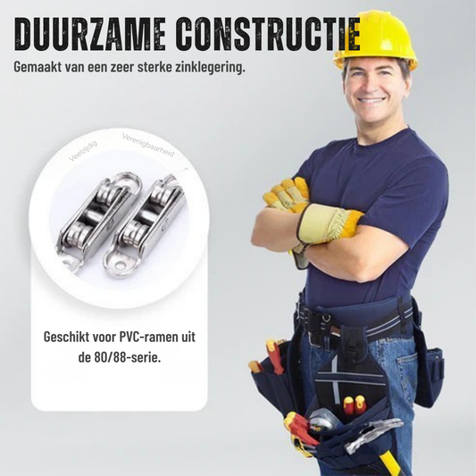 GlideRoll Set 4 stuks – Stille Raamrol | 50% KORTING