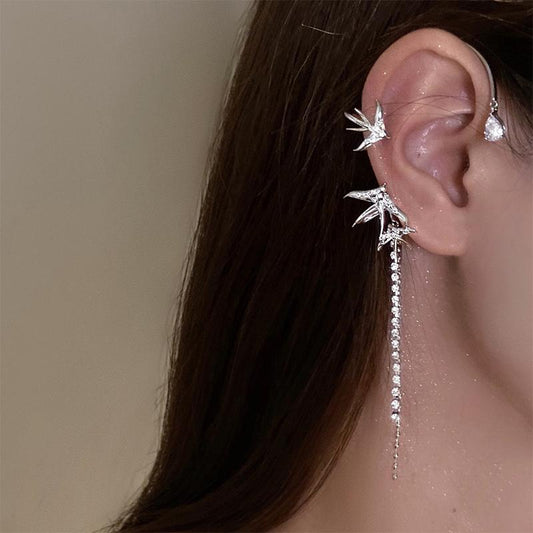 Rhinestone Swallow Ear Hanging