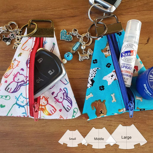Schattig Sleutelzakje Sjabloon Set