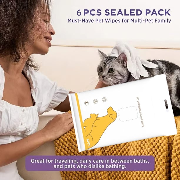 PawsFresh™ – Deodoriserende doekjes voor honden | 6-pack | 1+1 GRATIS